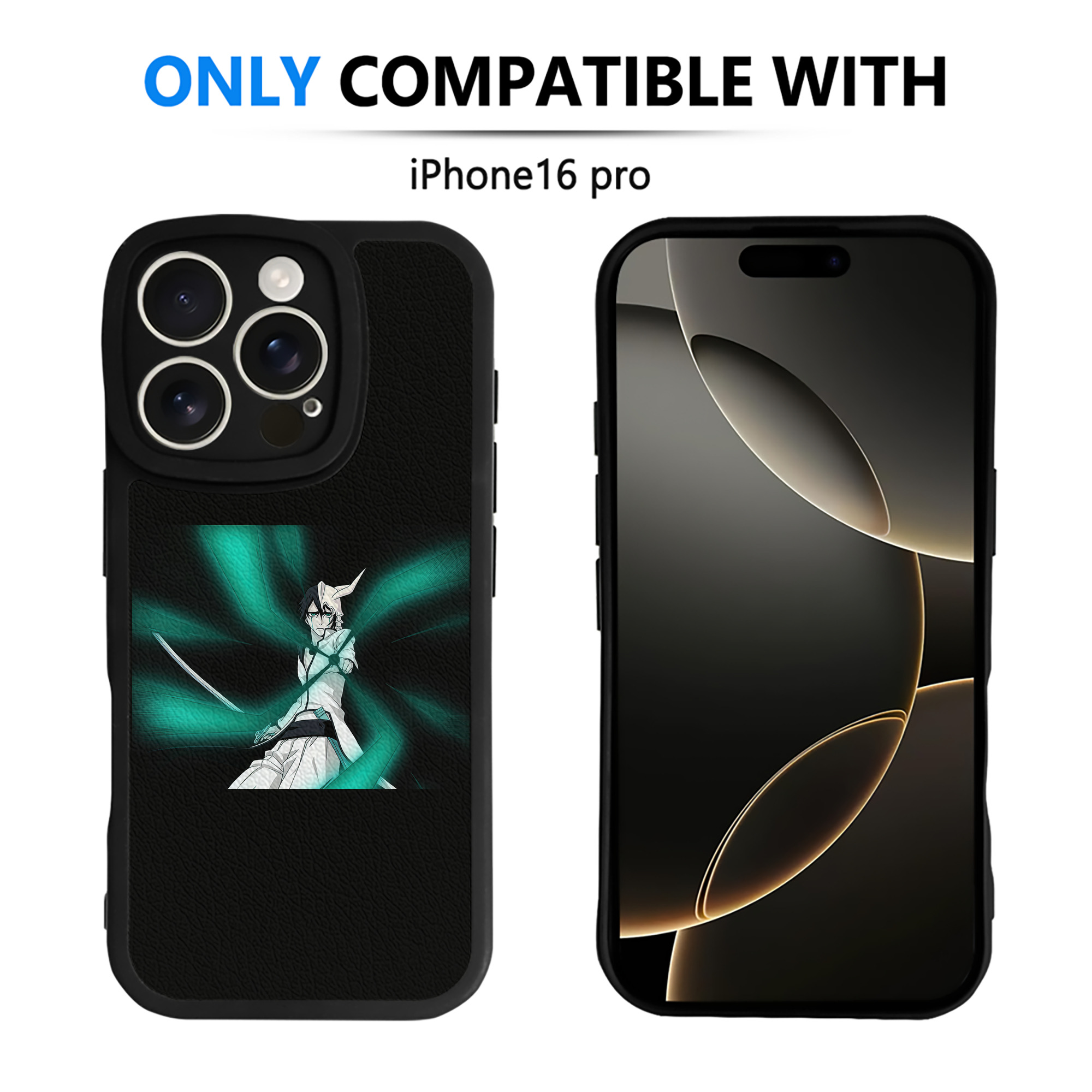 （画像用） ブリーチ ウルキオラ·シファー BLEACH Ulquiorra cifer 【iPhone 16シリーズ対応】シリコンスマホケース（レザー調） 材質：シリコン